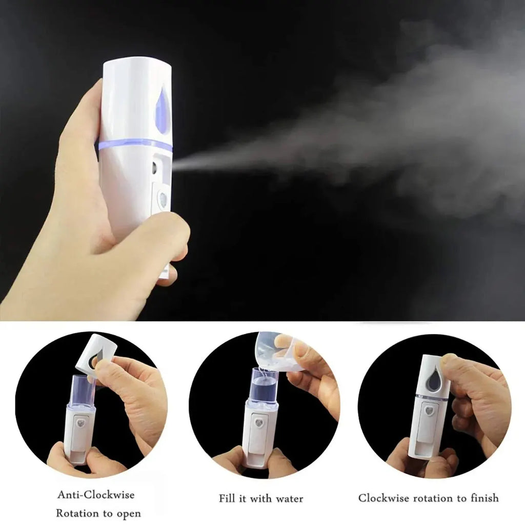 Nano Facial Mist Sprayer — Hydrate, Glow & Anti-Age On The Go
