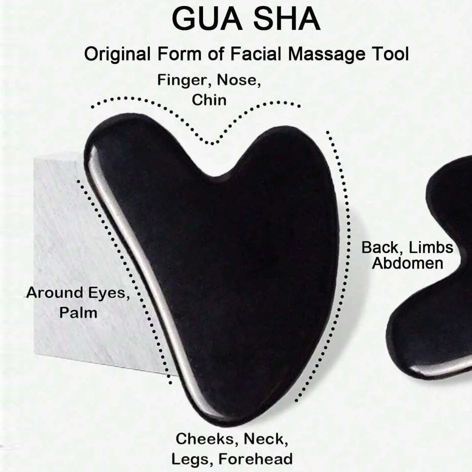 Ice Roller & Gua Sha Facial Massage Set — Depuff, Sculpt & Glow